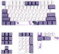 Tang Dynasty PBT 104 Keycaps OEM Profile - Durable Purple-White Set