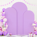 FOTSHARER Lavender Arch Cover Set of 3 - Stretchy Spandex Backdrop