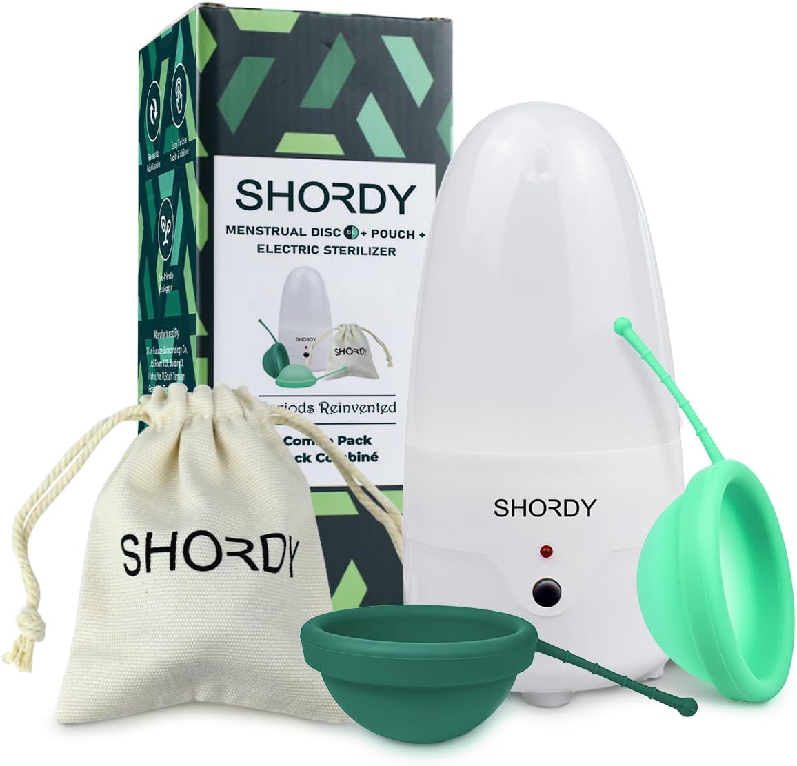 Shordy Reusable Menstrual Discs: Ultimate Care Kit