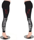 Kansas City High Waisted Rhinestone Women's Leggings - Navy or Black