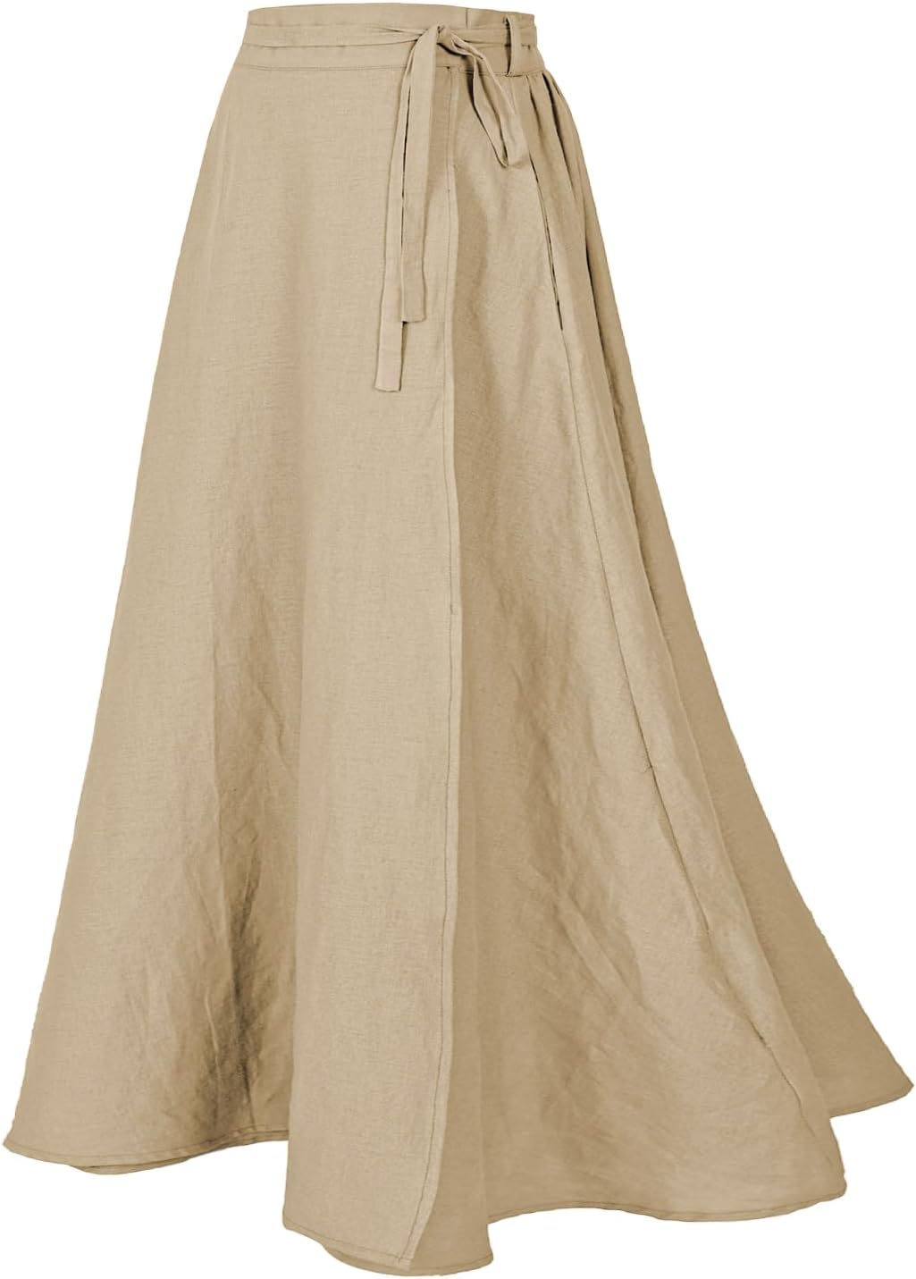 Women's Linen Wrap Skirt Casual Maxi Skirt for Every Occasion