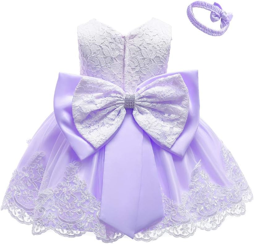 0-6T Toddler Baby Girl Embroidered Tutu Ball Gown Lace Dress