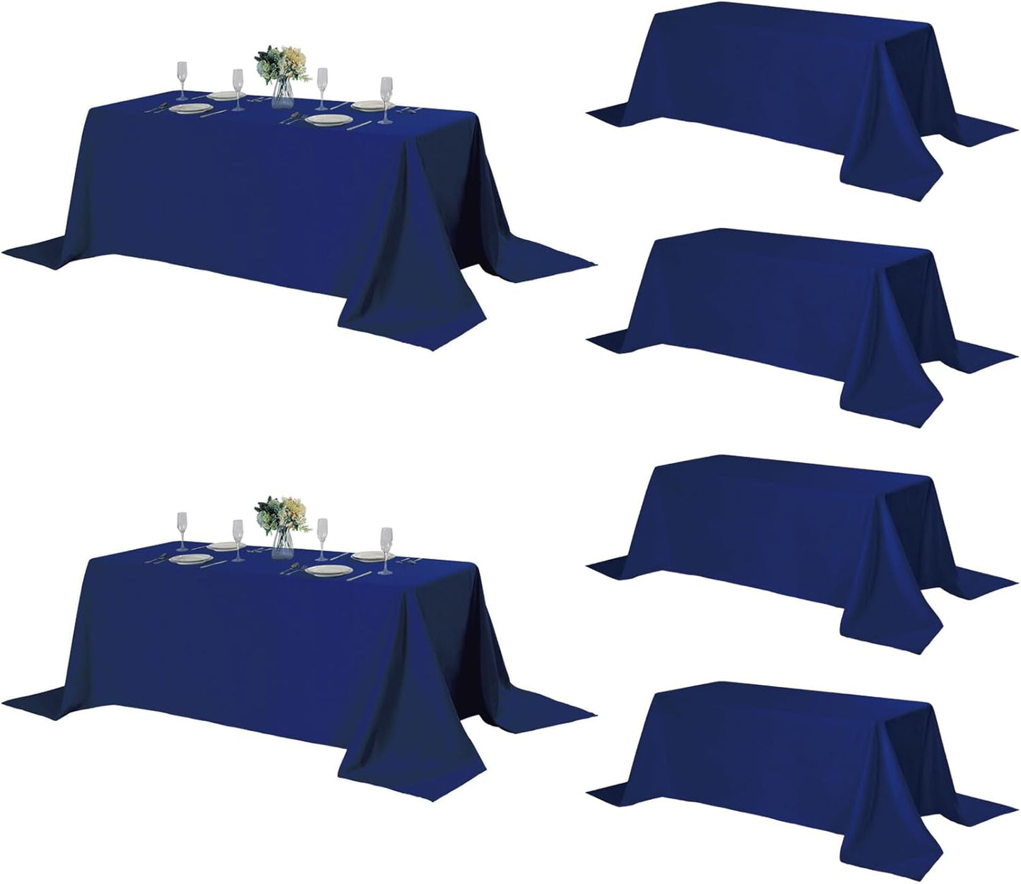 Fokitut 6 Pack Rectangle Tablecloth for Elegant Dining Events