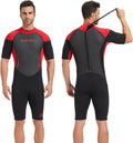 GoldFin Mens Wetsuit 3mm Shorty Back Zip Wetsuit - Comfortable Warmth