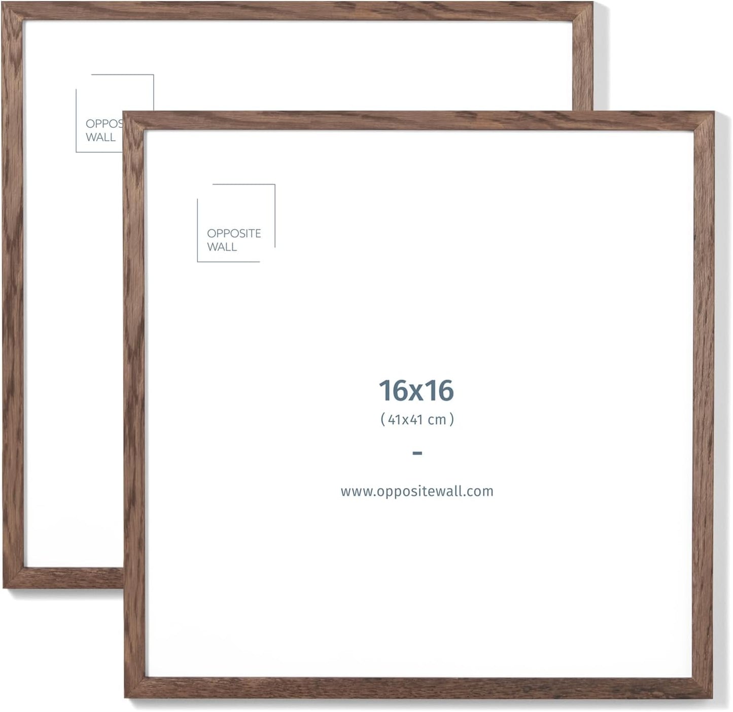 Dark Solid Oak Wood Picture Frame - Lightweight & Versatile