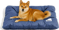 35.4in L Reversible Dog Bed Mat Midnight Blue - Plush & Linen