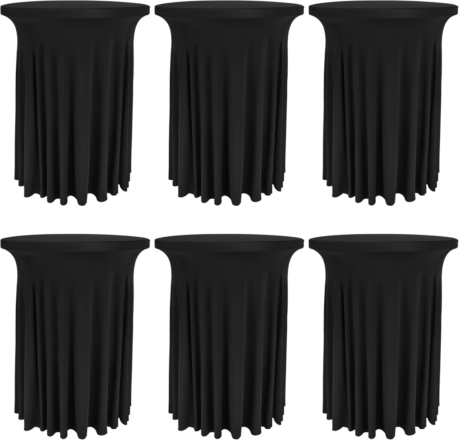 Stretchy Spandex Cocktail Table Cloth Set - Washable & Stylish!
