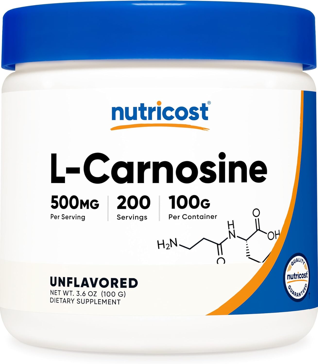 Nutricost L-Carnosine Powder - High Quality Non-GMO Supplement