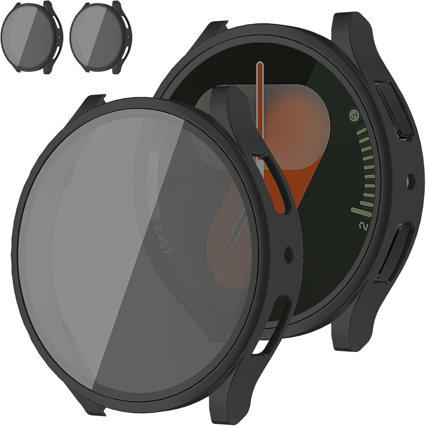 Privacy HD Galaxy Watch 7 Protector + Bumper Case Set