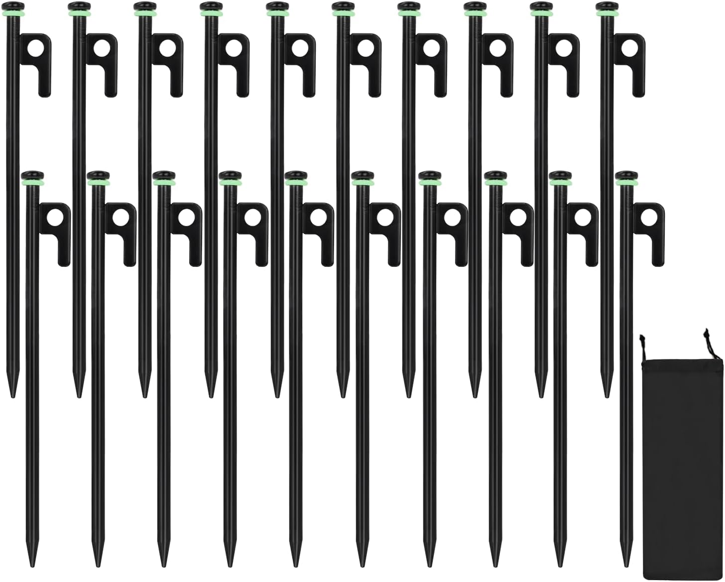 20x Heavy Duty Tent Stakes for Rocks & Snow - HOLANHING