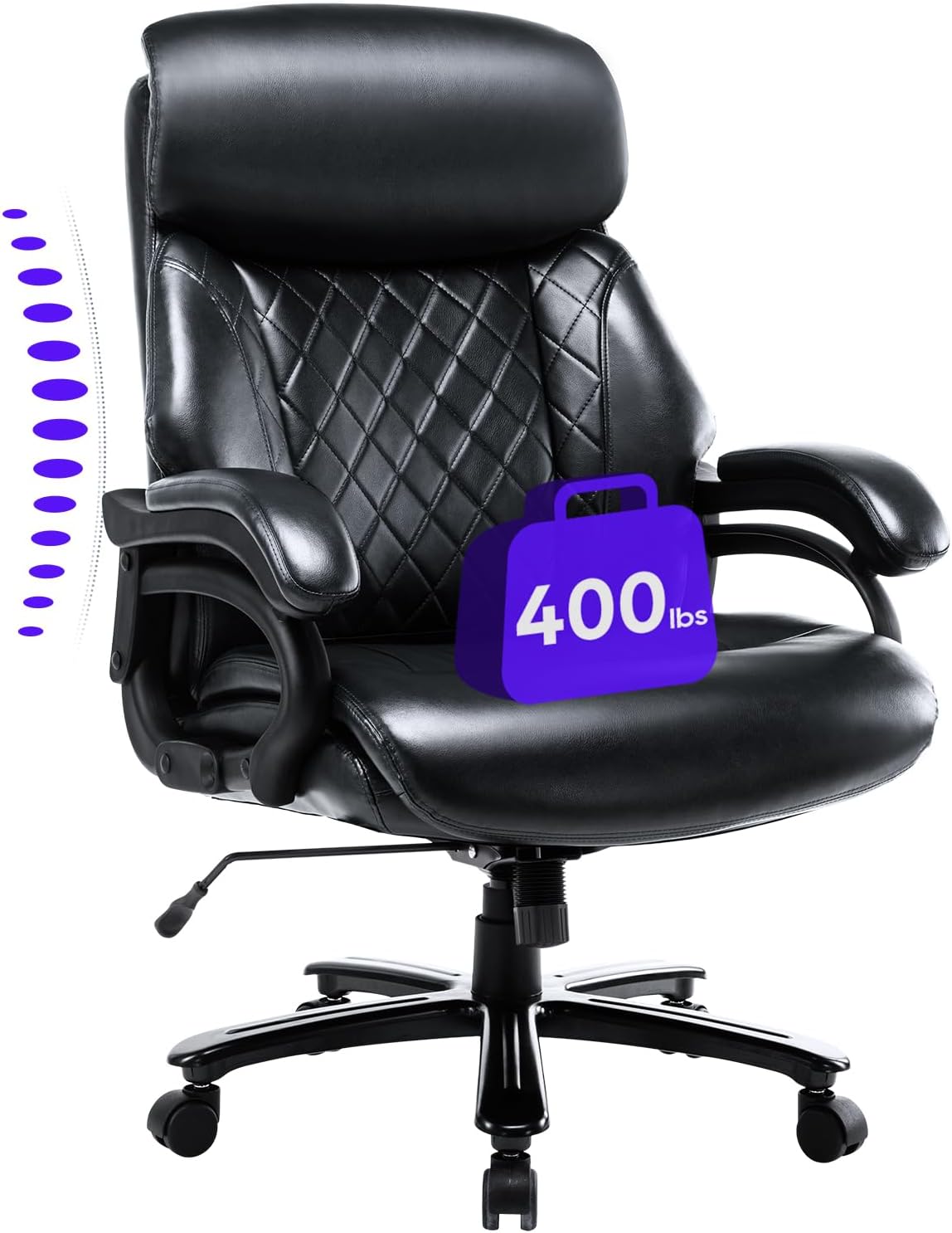 COLAMY Big & Tall 400lbs Office Chair - Ultimate Comfort