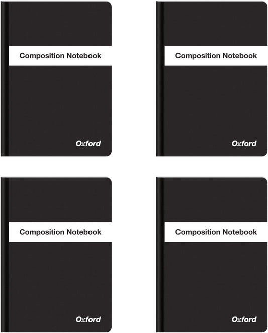 Compact College Ruled Notebooks, 4 Pack