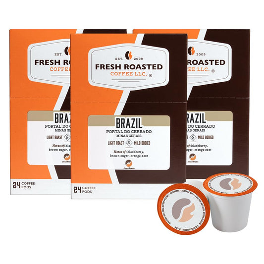 Fresh Roasted Coffee Pods from Brazil Minas Gerais - Light Roast