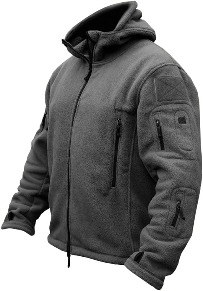 ReFire Gear Men's Warm Military Tactical Fleece Hoodie Jacket