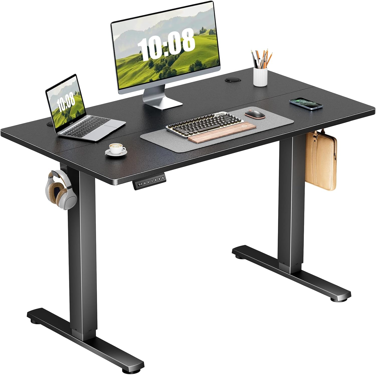 Sweetcrispy Electric Adjustable Height Standing Desk for Home Office