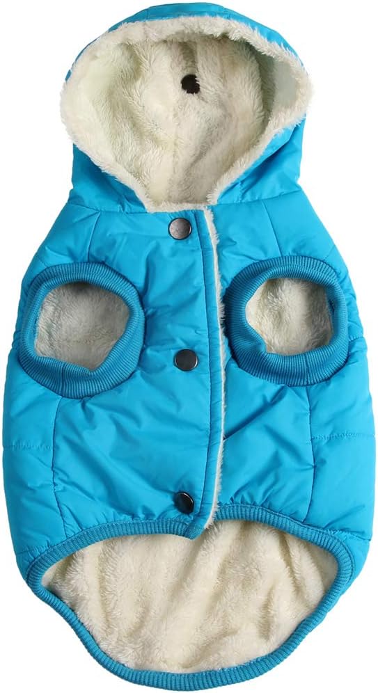 Fleece Lining Extra Warm Dog Hoodie for Large Dogs in Winter