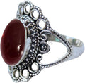 Solid 925 Sterling Silver Black Onyx Ring for Women (Style CB63)