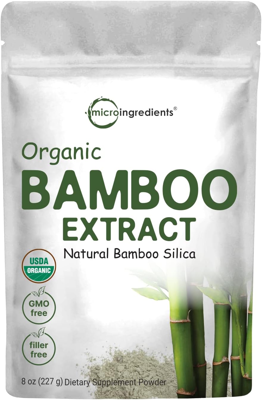 Organic Bamboo Extract Powder | Silica-Rich Skin & Hair Support