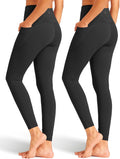 Tummy Control High Waist Leggings x2, Pocketed, SKIDREAM