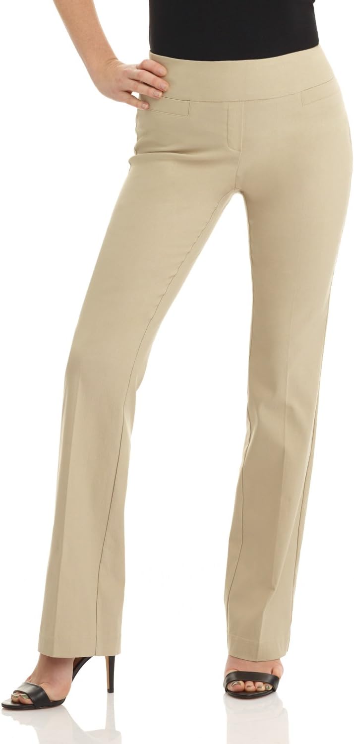 Rekucci Womens Comfort Stretchy Bootcut Office Pant for All Sizes