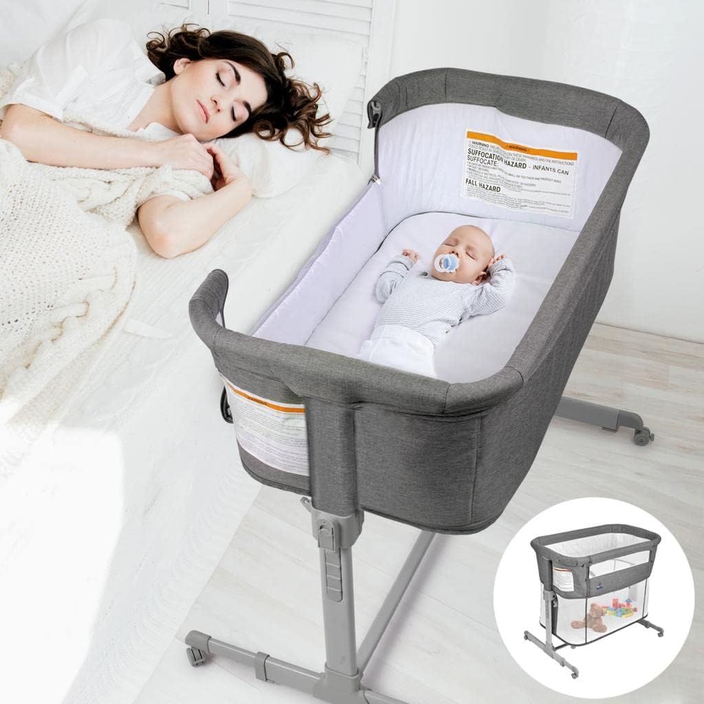3-in-1 Baby Bassinet & Playpen, Portable & Easy Folding - KoolaBaby