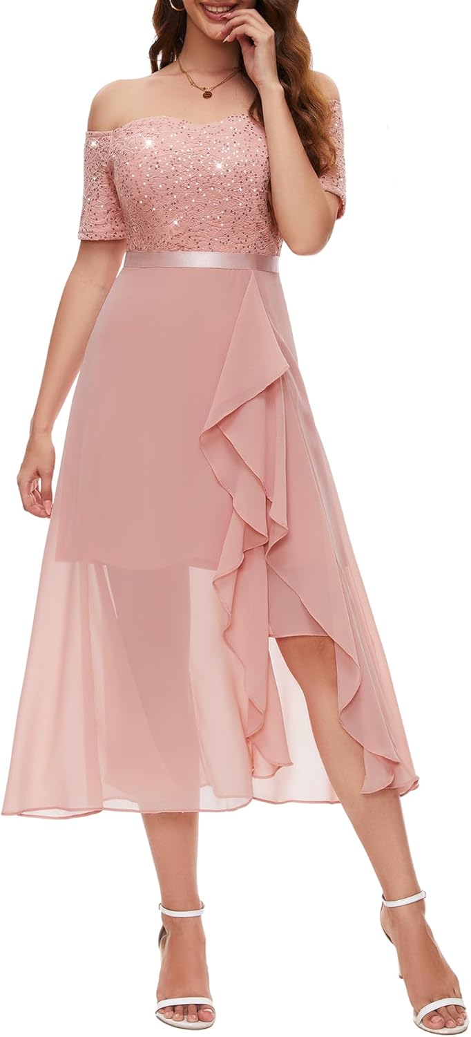 BeryLove Sequin Formal Party Dress for Elegant Occasions