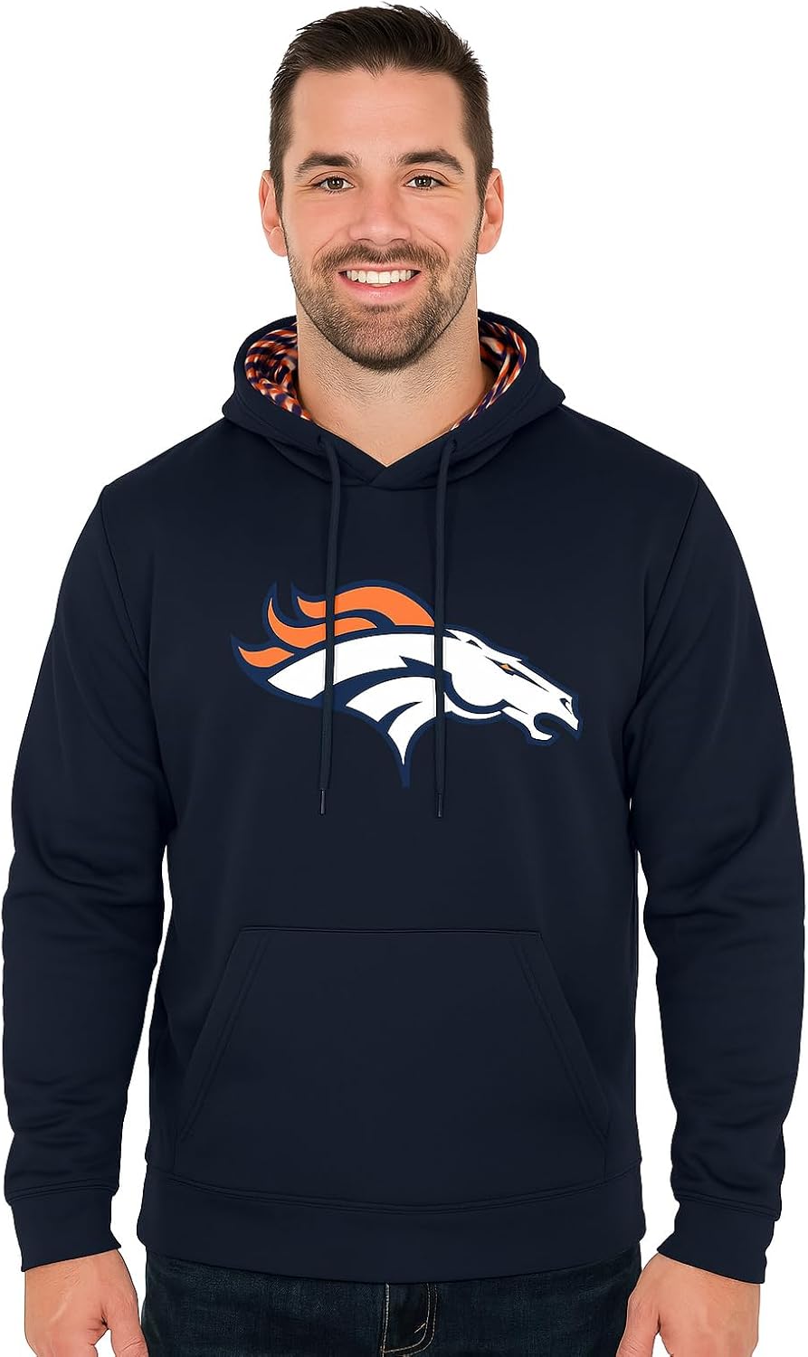 Zubaz NFL Hoodie with Colorful Hood Designs for Fans