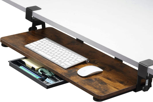 Large Ergonomic Keyboard Tray: Easy Install, Home & Office