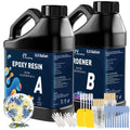 Epoxy Resin 1 Gal Kit Hard Type - Low Odor, Less Bubble Finish