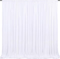 QueenDream White 5x10ft Backdrop Curtains - Wrinkle-Free Polyester for Stunning Photos