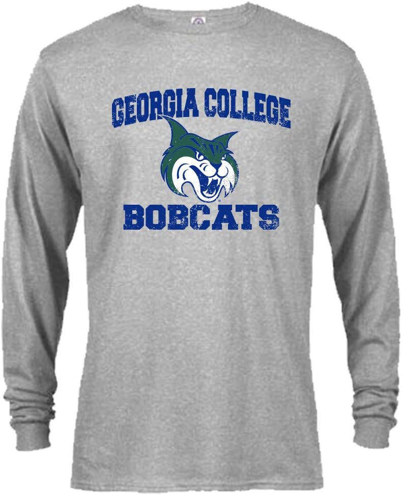 Sport Your Gear Distressed Retro Long Sleeve Collegiate T-Shirt