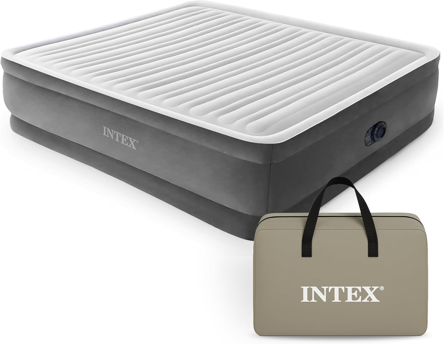 Intex Comfort Dura-Beam Airbed with Electric Pump for Cozy Sleep