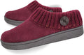 Clarks Women's Knit Scuff Slippers - Warm, Supportive Comfort Shoes