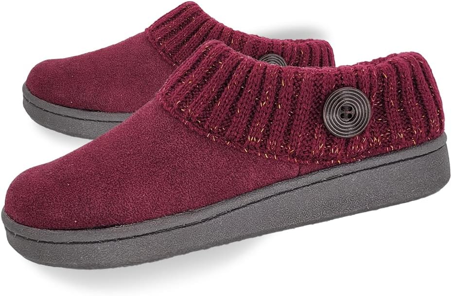 Clarks Women's Knit Scuff Slippers for Ultimate Comfort