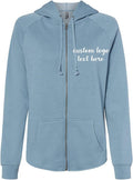 Custom California Wave Zip-Up Hoodie - Vibrant Colors