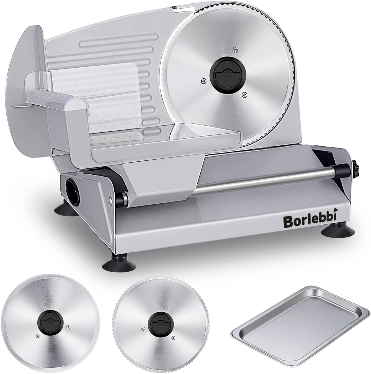 200W Electric Meat Slicer with Adjustable Thickness Control