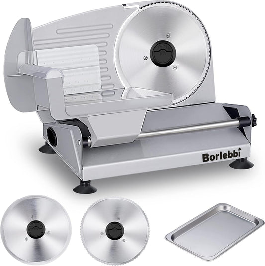200W Electric Meat Slicer with Adjustable Thickness Control