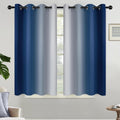 Yakamok Ombre Room Darkening Curtains for Elegant Bedroom Decor