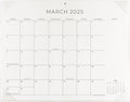 Cabbrix Simplified Desk Calendar 2025 with Desktop Mat - Large Monthly