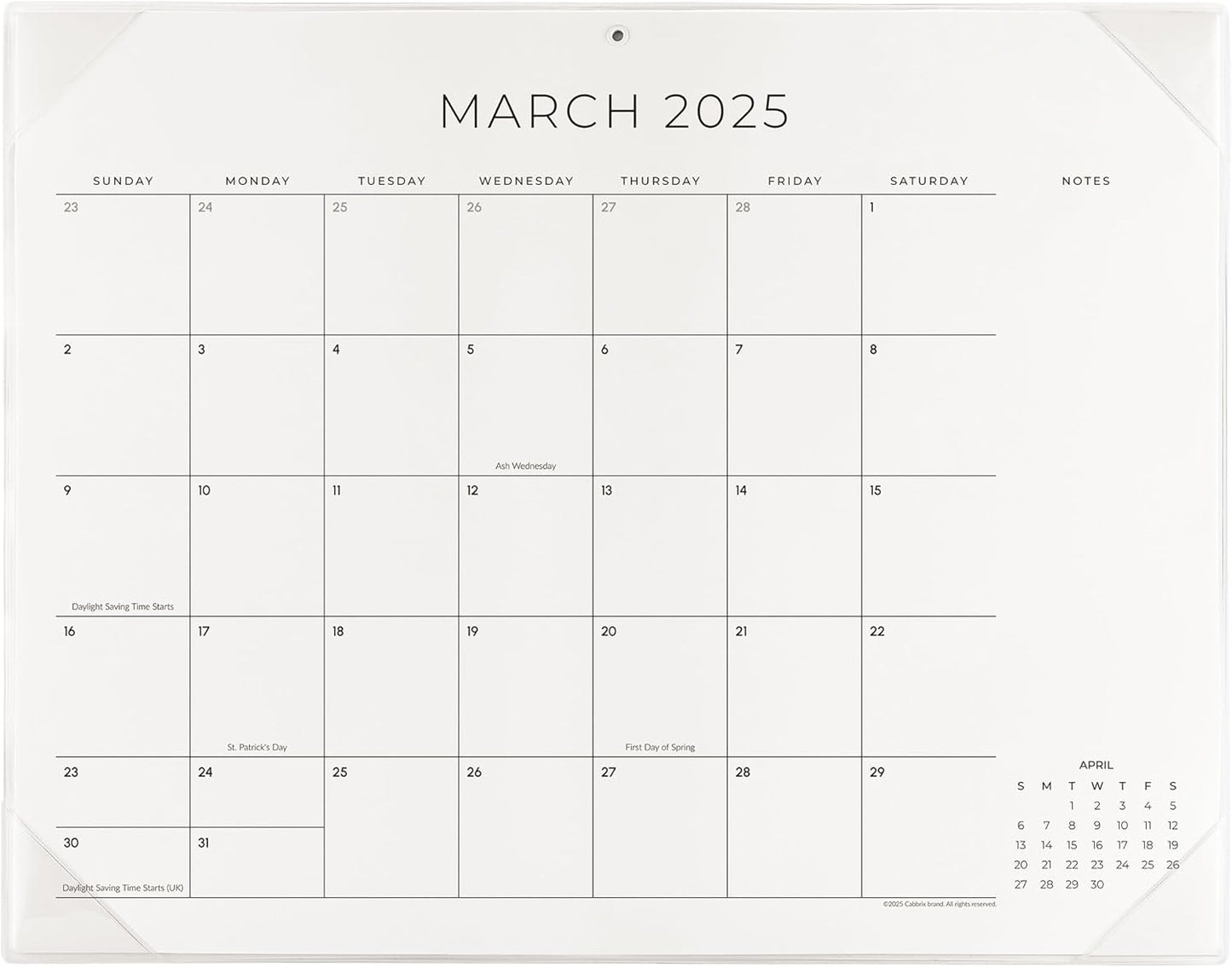 Cabbrix Large 2025 Desk Calendar Set - Organize with Ease