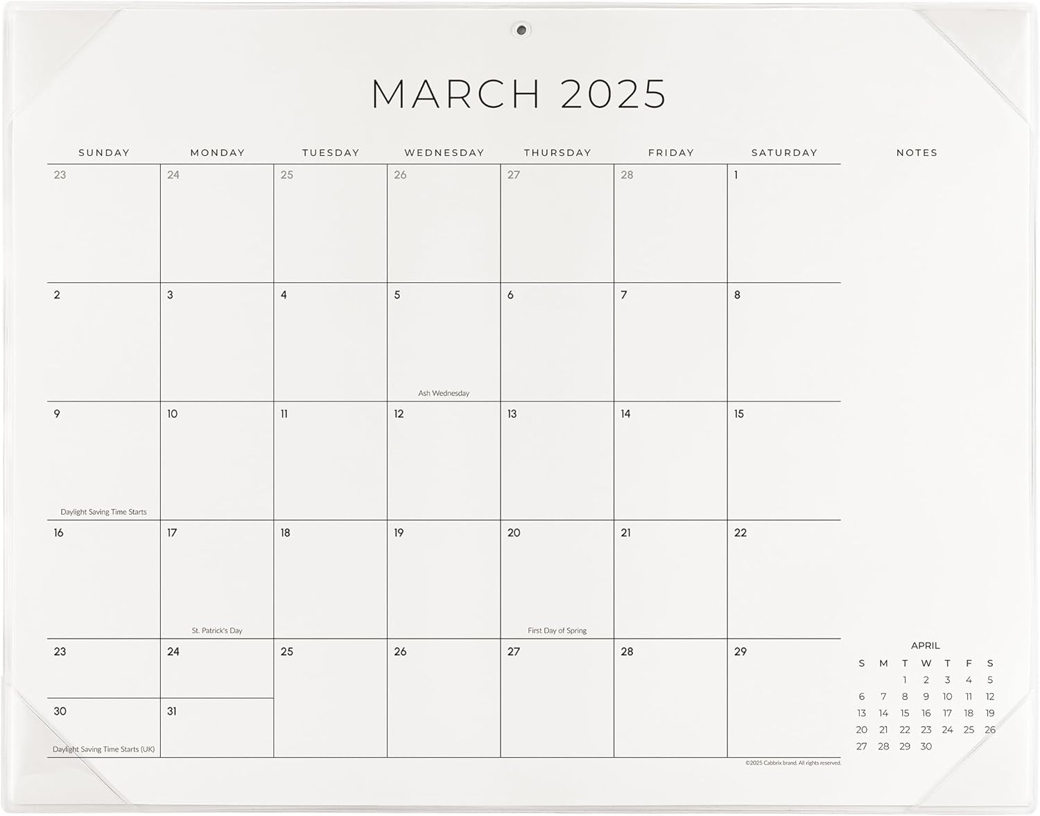 Cabbrix Large 2025 Desk Calendar Set - Organize with Ease
