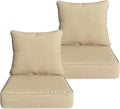Outdoor/Indoor 24x24 Deep Seat Patio Cushions Set of 2 - Weather