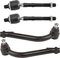 TRQ Front Inner and Outer Tie Rod Set for Hyundai Santa Fe Sport