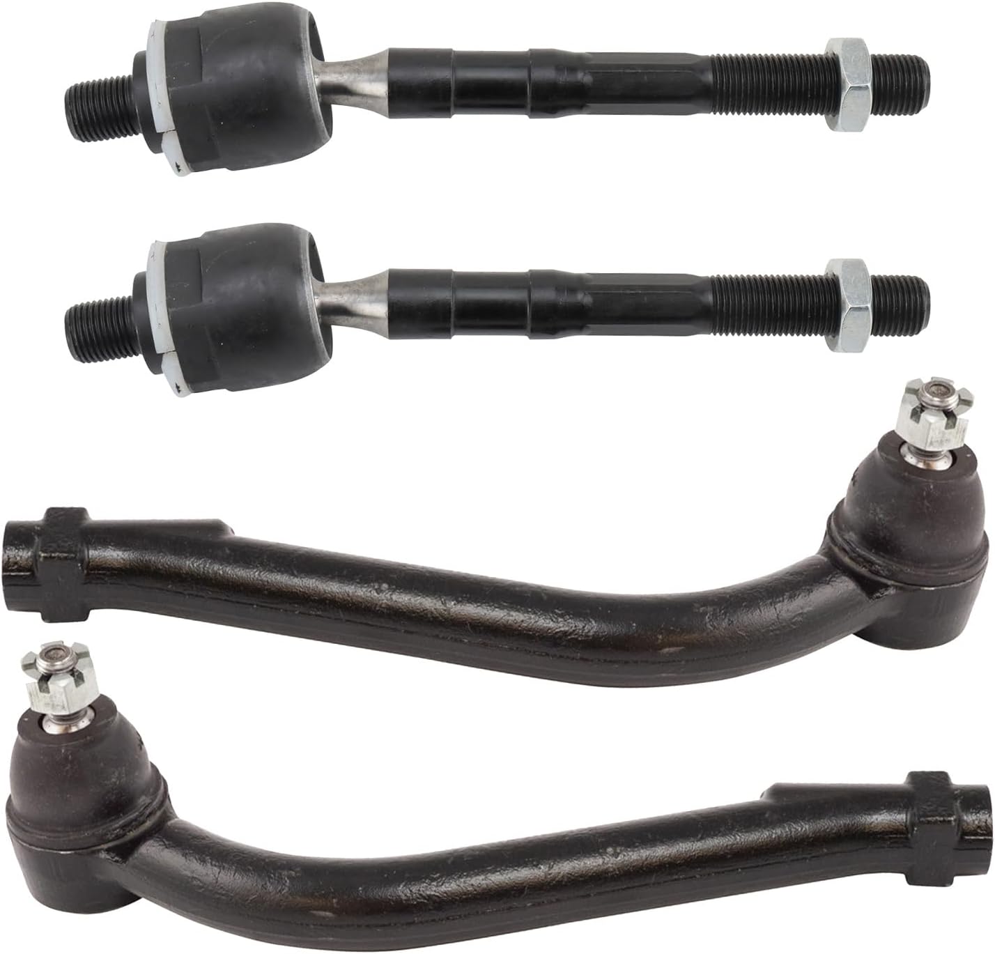 TRQ Front Inner and Outer Tie Rod Set for Hyundai Santa Fe Sport