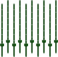 Fence Posts 4 Feet Pack of 10 - Heavy Duty U-Channel Garden Posts
