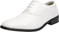 Bruno Marc Men's Faux Patent Leather Tuxedo Derby Dress Footwear