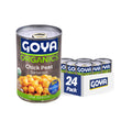 Goya Organic Chick Peas 15.5 oz Pack of 24 - Ready-to-Use Organic