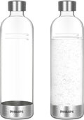 PHILIPS 1L Twin Pack Reusable Sparkling Water Bottles