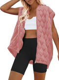 SENSERISE Womens Oversized Puffer Vest Sleeveless Quilted Jacket our
