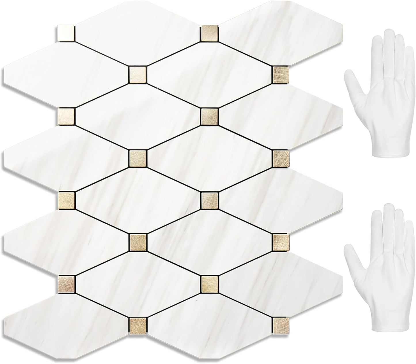 Peel and Stick Backsplash Tiles for Kitchen and Bathroom Makeover